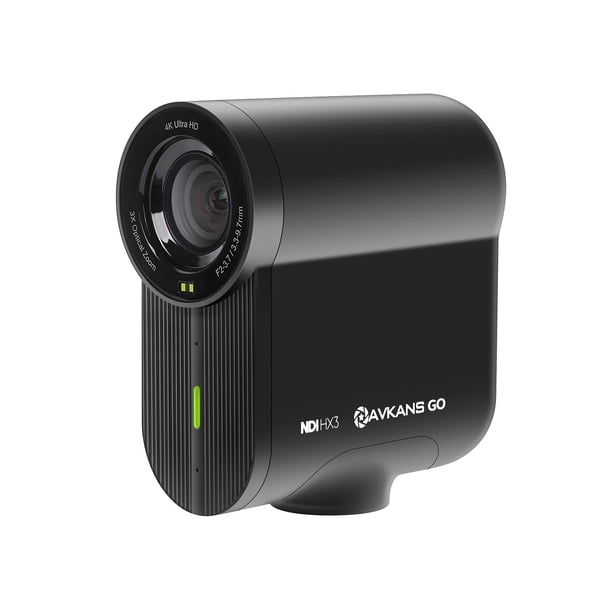 Cámara inalámbrica de transmisión en vivo 4K AVKANS Go con zoom de 9X