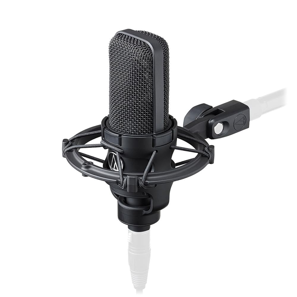 Liquid Audio Audio Technica AT4040 Cardioid Condenser MicrophoneBundle w/Pig Hog PHM10 8mm Mic Cable, Pop Filter Polishing Cloth