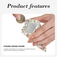 thumbnail image 5 of XMXT PU Leather Coin Purse for Women Men, Boho Deco Tent Watercolor Mini Change Wallet Coin Pocket for Credit Card ID Key Storage Bags, 5 of 9