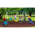 XDP Recreation Playground Galore Outdoor Swing Set with Glider and
