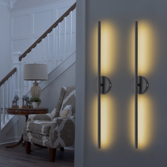 C Cattleya Black Dimmable Adjustable Color Temperature Chargeable Rotatable LED Wall Lamp with Touch and Remote Control
