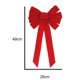thumbnail image 2 of Adornos navideños, lazo navideño de franela roja., 2 of 5
