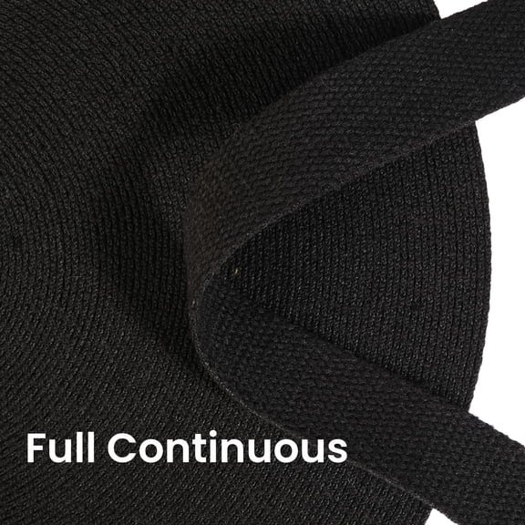 Dream Trimming Goods 1 Inch x 10 Yards Black Heavy Cotton Webbing – Strong Strap Roll for Bags, Belts, Crafts & DIY Sewing