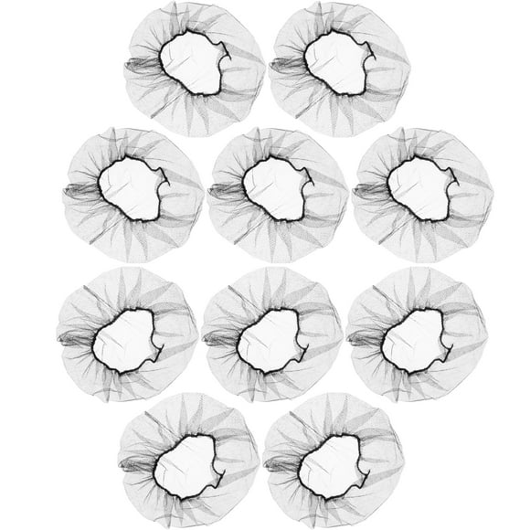 100 pcs Nets de cabello desechables Capas de malla de nylon Pelillo de malla de nylon desechable para el hogar