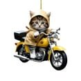 thumbnail image 5 of TONAIN 2D Cat Car Charm Rear View Mirror Hanging Pendant Cute Cat Dog Ornaments, 5 of 8