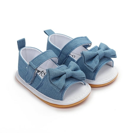 

〖Yilirongyumm〗 Baby Sandals Sandals Prewalker Toddler Bow Girls Shoes Children Baby Plaid Baby Shoes