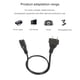 thumbnail image 5 of Cable Adaptador De Fuente De Alimentación Conectores De Cable 50 Cm 2 Clavijas 2 Cable De Toma De Corriente sonducket TO004376-00, 5 of 6