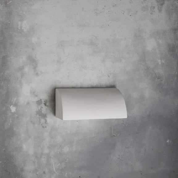 Gilly Outdoor 5" High Ceramic Strip Light, Paintable White Bisque, LED Bulb Included