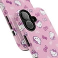 thumbnail image 2 of iPhone Tough Case Hello Kitty Pink Bowtie All Over Pattern Cute Kawaii - iPhone 16, 2 of 6