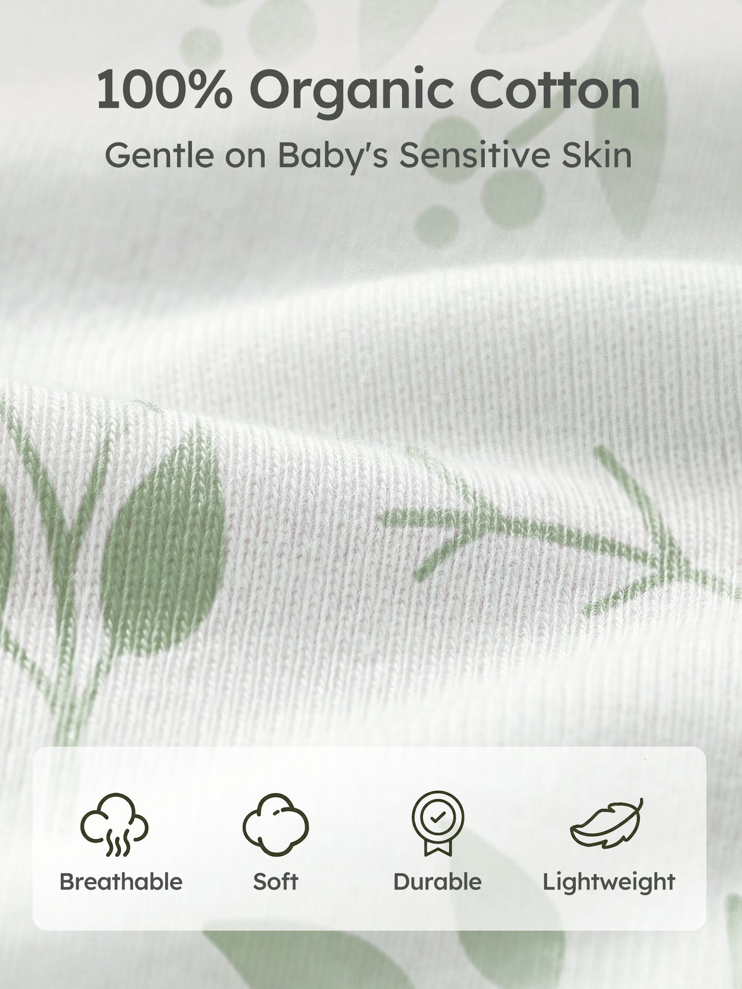 YOOFOSS Baby Sleep Sack 6-12 Months Wearable Blanket for Babies 100% Organic Cotton 2-Way Zipper TOG 0.5 Toddler Sleeping Sack 2 Pack, Sleep Sacks