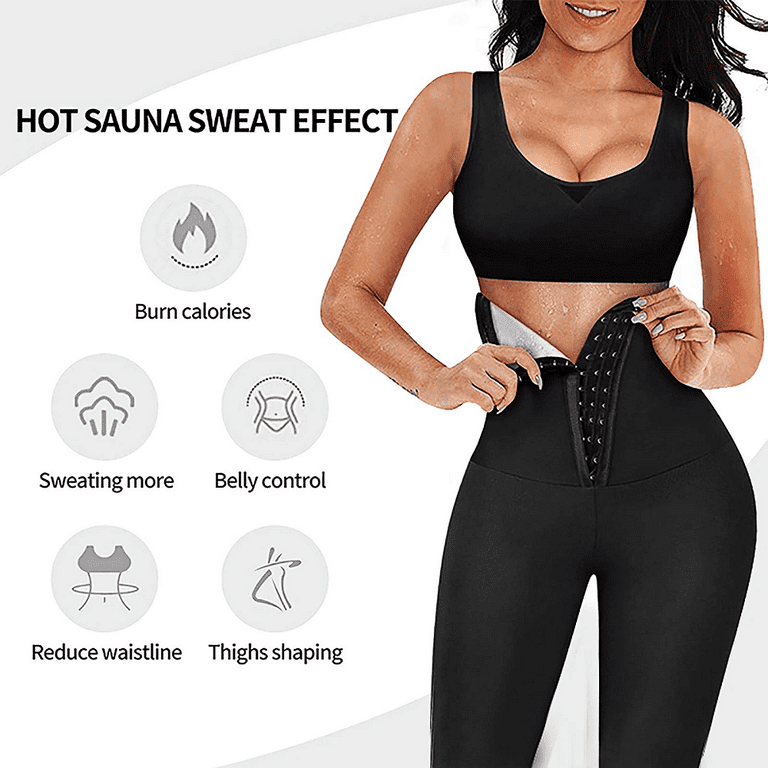 Sauna Sweat Pants For Women High Waist Slimming Leggings Waist Trainer  Compression Thermo Workout Ex