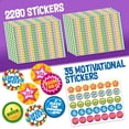 thumbnail image 4 of Sistema de gráficos de recompensa de comportamiento: almohadilla con 26 gráficos de tareas para niños, 2800 pegatinas para motivar la responsabilidad y los buenos hábitos, 4 of 6