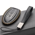 thumbnail image 4 of Vitodeco Leather Smart Key Fob Case Cover Protector - Compatible with Nissan | Compatible with Infiniti - (2007 - 2022 Models) - 4 Buttons, Black, 4 of 5