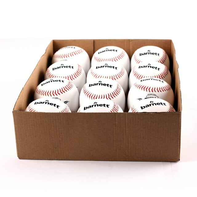 LL-1 match and practice baseball ball size 9", white, 1 dozen
