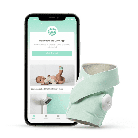 Owlet Smart Sock 3 Baby Monitor, Mint Green