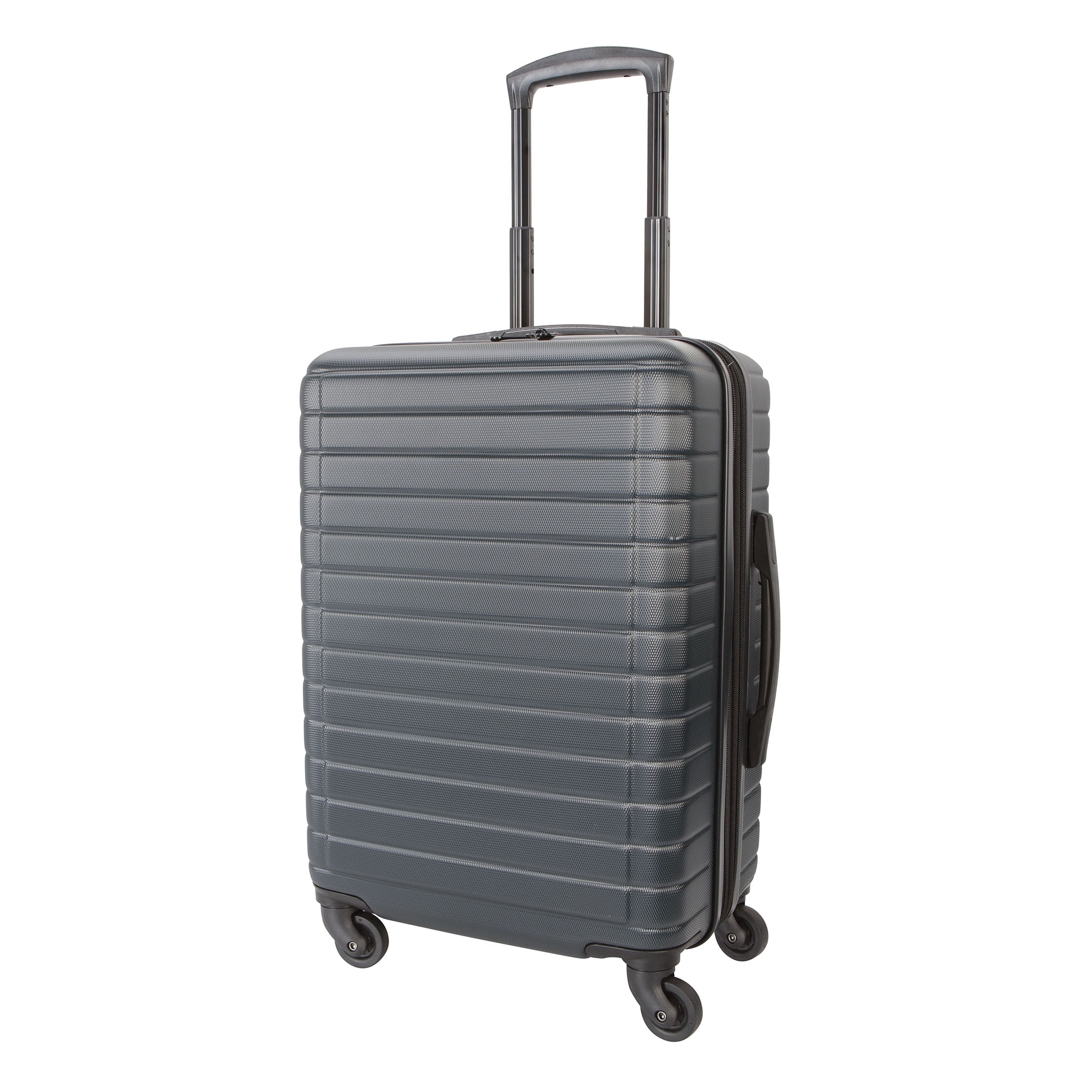 Protégé Vacationer 20-inch Carry-On Expandable Hardside Luggage, 360-Spinner Wheels, Divider Pockets, Dark Grey