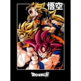 thumbnail image 2 of Dragon Ball Goku Super Saiyan Character Men's Black T-Shirt-3XL, 2 of 3