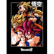 Dragon Ball Goku Super Saiyan Character Mens Black T-Shirt-Large
