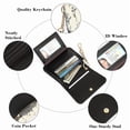 thumbnail image 6 of GAEKEAO Small Wallet for Women RFID Blocking Slim Keychian Wallet Floral Vegan Leather Card Holder with Zip Pocket ID Window, 6 of 7
