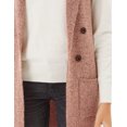 thumbnail image 3 of Chaleco tejido con botones color Rosa AMAD Casual para mujer Talla S, 3 of 5