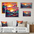thumbnail image 4 of DESIGN ART Designart "Vibrant Sunset Shining Over Mountains Iii" Landscape Mountains Wall Art Prints 44 in. wide x 34 in. high, 4 of 5