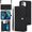 Black, variant on Allytechgroup Wallet Case for iPhone 11 with Credit Card Slot, RFID Blocking PU Leather Case with Lanyard & Shoulder Strap & Kickstand Shockproof Bumper for Women Men, Black