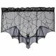 thumbnail image 1 of Halloween Gothic Bat Window Curtain,Black Lace Spider Web Bats Witch Skeleton Door Curtain Panel Decor For Spooky Halloween Holiday Party Home Decora, 1 of 5