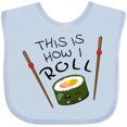 thumbnail image 3 of Inktastic This is How I Roll Cute Sushi Boys or Girls Baby Bib, 3 of 4
