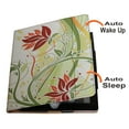 thumbnail image 3 of JYtrend Case for 9.7 inch iPad Air 1/Air 2, iPad 5th/6th Generation, Multi Stand Folio Smart Cover with Pocket for Model A1893 A1954 A1822 A1823 A1474 A1475 A1476 A1566 A1567 (Green Flower), 3 of 4