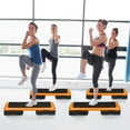 thumbnail image 5 of YYEAN  43" Fitness Aerobic Step Platform - Adjustable Height Exercise Trainer for Cardio Workouts, Home Gym Step with Non-Slip Surface, Ideal for Aerobics, Strength Training & Health Fitness-Yellow, 5 of 13