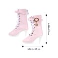 thumbnail image 2 of WASHWEPE 2 Paires Chaussures pour Poupée Bébé Bottes à Talons Hauts pour Poupée Rose Accessoire de Mode Femmes Diverses Occasions, 2 of 8