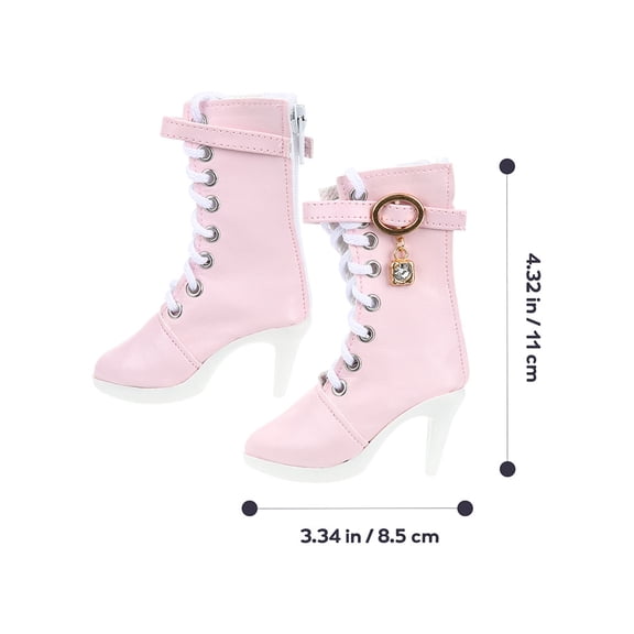 RENACLIPY 60 cm Doll Princess Boots High Heels in Assorted Colors, PU Cotton Material, Stylish Design for Dolls