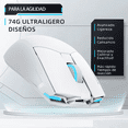 thumbnail image 3 of Mouse Gamer Inalámbrico BLOOSOM M7pro Paw3395 RGB 26000dpi Blanco, 3 of 4