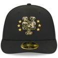 thumbnail image 2 of Men's New Era  Black New York Mets 2024 Armed Forces Day Low Profile 59FIFTY Fitted Hat, 2 of 6
