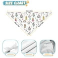 thumbnail image 6 of Dog Bandana 2 Pack,White Princess Knight Pattern Bandanas for Dogs,Cat Bandana,Small/ Large Dog Bandana 2 Size,Dog Bandanas, 6 of 6