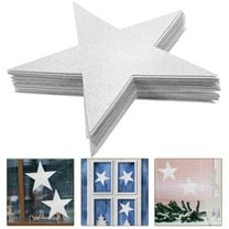 SOPOTUTU Silver Star Cutouts Paper for DIY Crafts and Decorative Wall Art