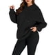 thumbnail image 2 of Sudaderas con Capucha Extragrandes para Mujer, Sudaderas de Forro , Suéteres de Moda para Otoño e Invierno Negro XXL, 2 of 9