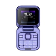 GJX 2026 New Mini Flip Mobile Phone,2 Sim Card,Small Display,Foldable Cell Phone,Unlocked Flip Phone,2G Flip Cell Phone for Travel,Backup,Kids,Senior