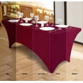 thumbnail image 4 of Mantel Utopia Kitchen Spandex, paquete de 2 unidades, 6 pies, color burdeos, 4 of 9