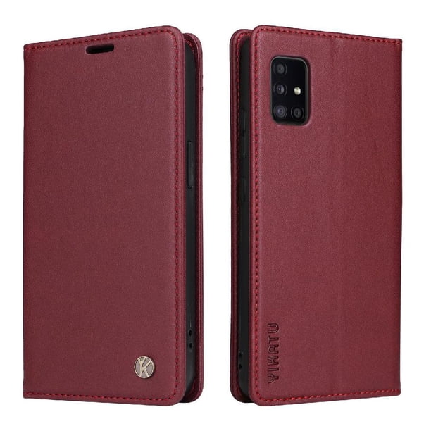 Funda para Samsung Galaxy A51 5G Estuche de Cuero PU Tipo Cartera con Ranuras para Tarjetas y Cierre Magnético