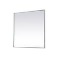 thumbnail image 5 of Elegant Decor Metal Frame Square Mirror 42 inch in Silver, 5 of 10