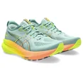 thumbnail image 1 of ASICS Women's Gel-Kayano 31 Paris Running Shoes, Light Celadon/Safety Yellow, 1 of 4