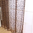thumbnail image 3 of Cortina de ventana Planta Patrón floral Gasa transparente Tul Drape Cenefas Café Tmvgtek Oficina Multiescena Multifunción, 3 of 6
