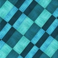 thumbnail image 1 of Ahgly Company Indoor Square Patterned Teal Green Area Rugs, 5' Square, 1 of 6