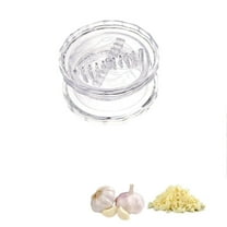 Transparent Manual Garlic Twist, Multi-Functional Mincer & Grinder for Garlic, Onion, Ginger, Herbs, Nuts, Impact Resistant Kitchen Gadget & Home Accessory