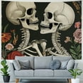 thumbnail image 4 of PRATYUS Vintage Skeleton Tapestry Skull Tapestry Garden Mushroom Flowers Plants Tapestry Love Tapestry Wall Hanging Tapestry For Bedroom Room Decor Painting, 4 of 6
