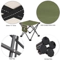 thumbnail image 4 of Opliy Taburete de Camping, Silla Plegable Samll, Taburete de Campamento portátil para Acampar, Pesca, Senderismo, jardinería y Playa, Asiento de Camping con Bolsa de Transporte (Verde, L 13.5"), 4 of 5