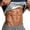 Silver, variant on Waist Trainer Trimmer Sweat Belt Band for Men Lower Belly Fat Sauna Slimming Belt Suit Workout Big and Tall Size S-5XL Silver