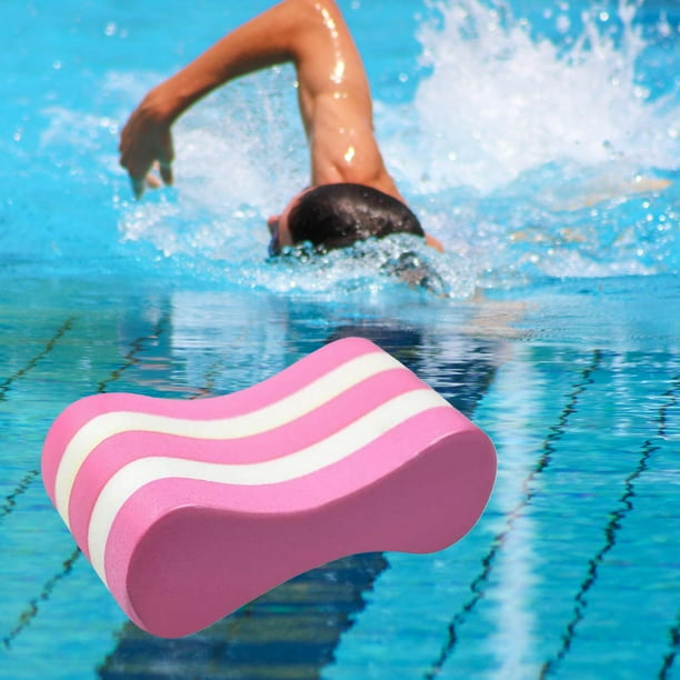 Flotador de natación DYNWAVEMX Espuma EVA Pull Boya Flotación Piernas y Caderas Soporte Entrenamiento en piscina para Adultos Equipo de piscina para jóvenes Natación Rosado