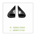 thumbnail image 4 of Car Black Front Window Triangle Plate Triangle Garnish Cover Panel for 2012-2016 68083130AD 68083131AD, 4 of 6